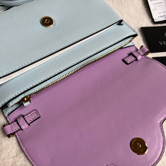 🖤SOLD🖤 Versace light blue ‘La Medusa’ shoulder bag NWT - Picture 14 of 16